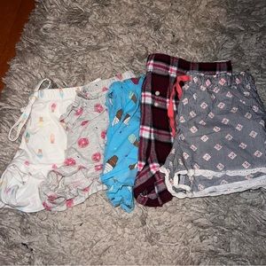 5 pairs of sleep shorts